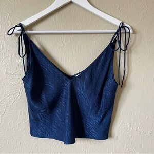 Victoria's Secret Blue Sleeveless Crop Camisole